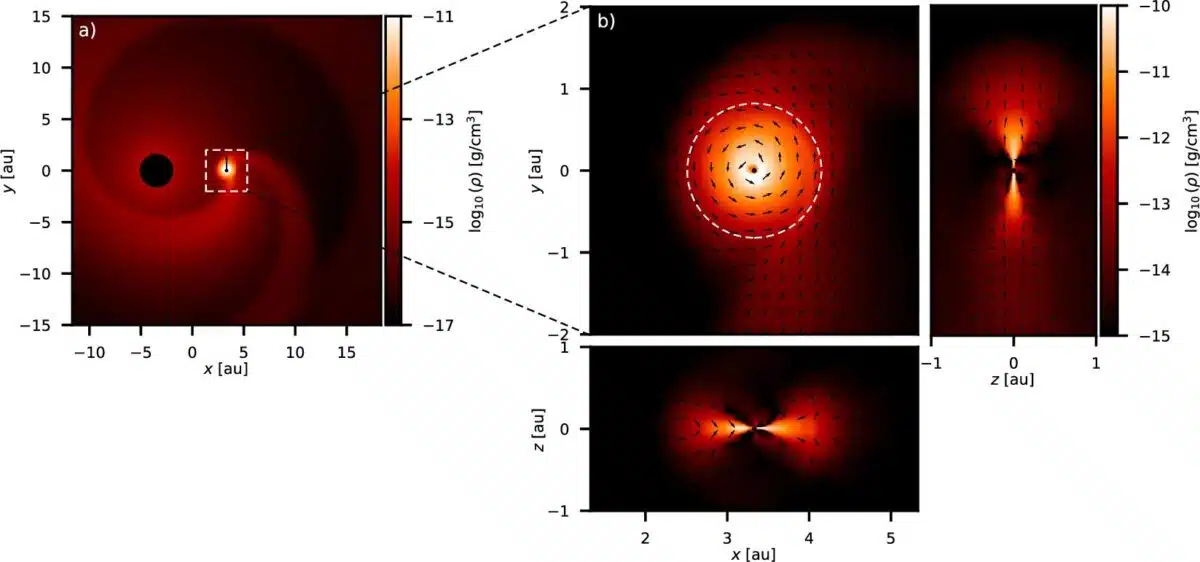 Hydrodynamic Model Of The Accretion Disk Surrounding The Companion Of π1 Gruis