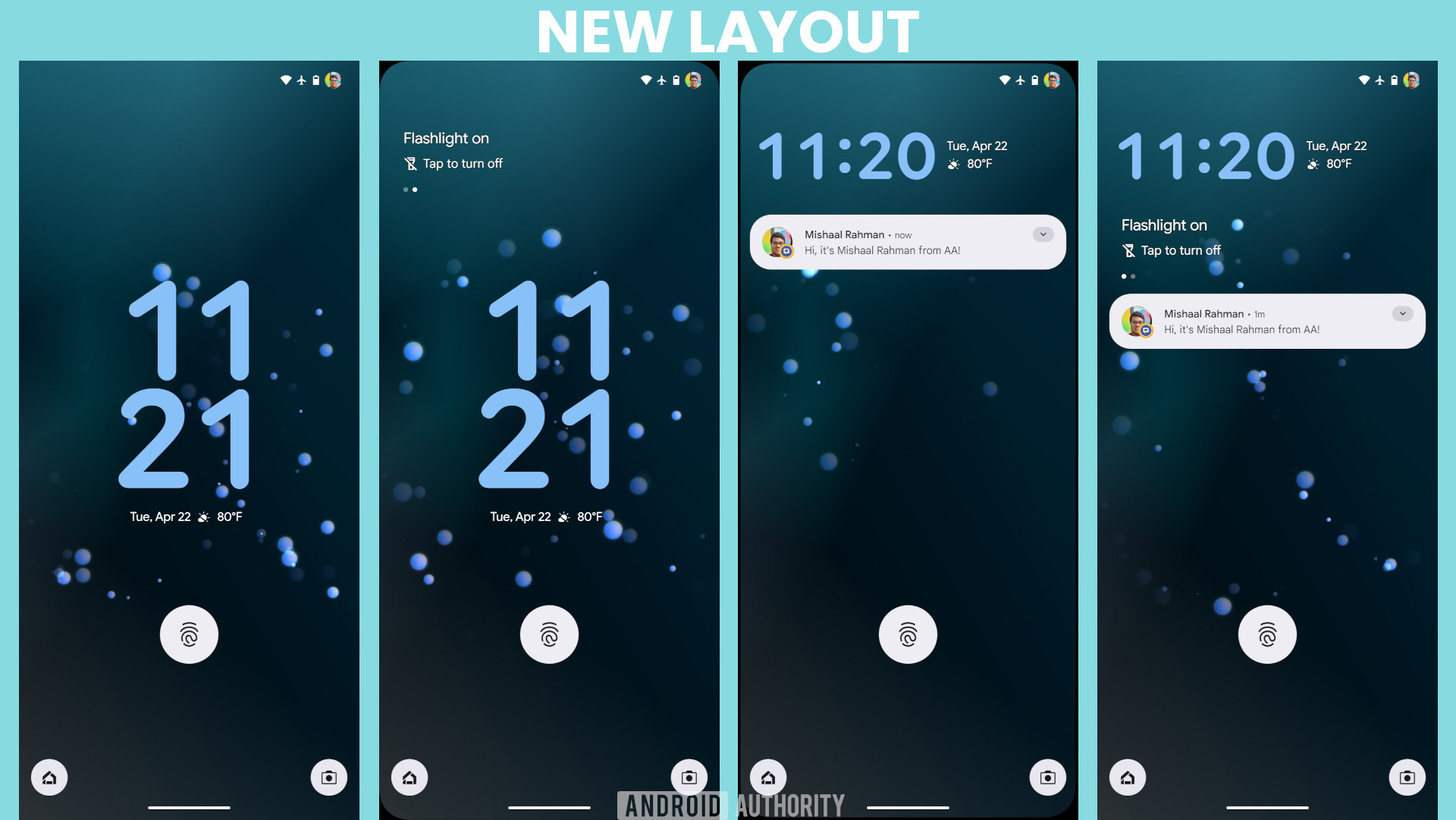 New Lock Screen At A Glance Layout New Lock Screen At A Glance Layout
