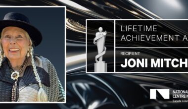 Joni Mitchell to Be Honored with a Lifetime Achievement Award at the 2026 Junos, Canada’s Equivalent to the Grammys