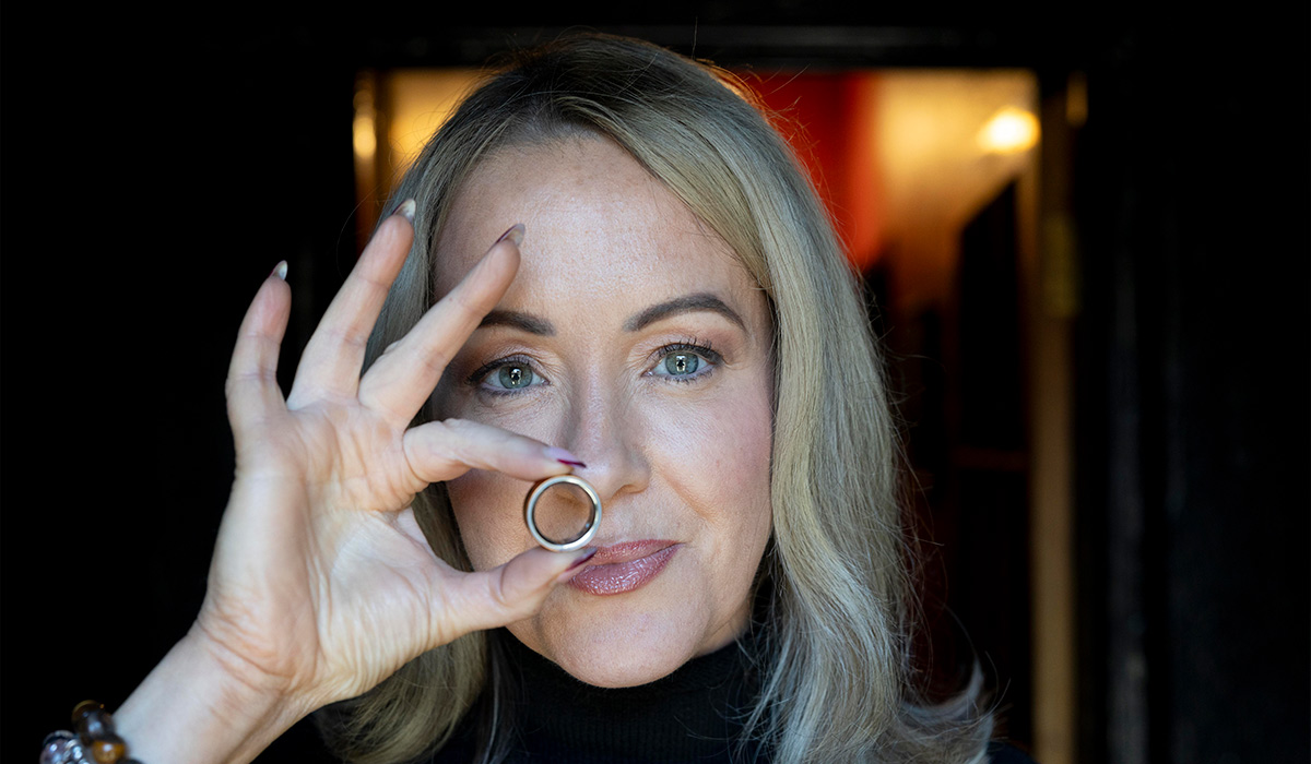 Lisa Brady with Oura Ring. Pic: Tom Honan