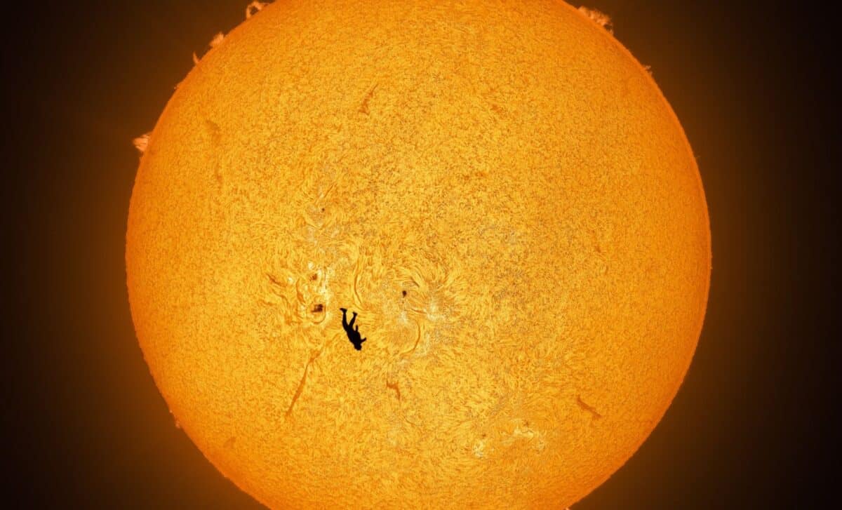Skydiver Falls In Front Of The Sun And A Photographer Captures The Most Insane Solar Image Ever
