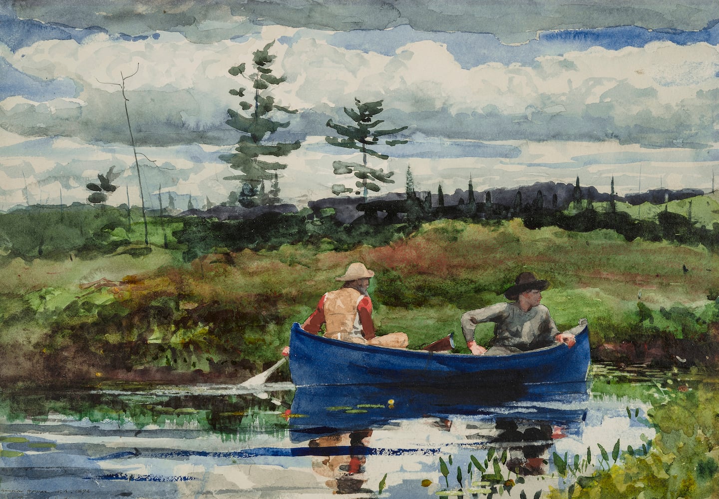 Winslow Homer, "The Blue Boat," 1892.
