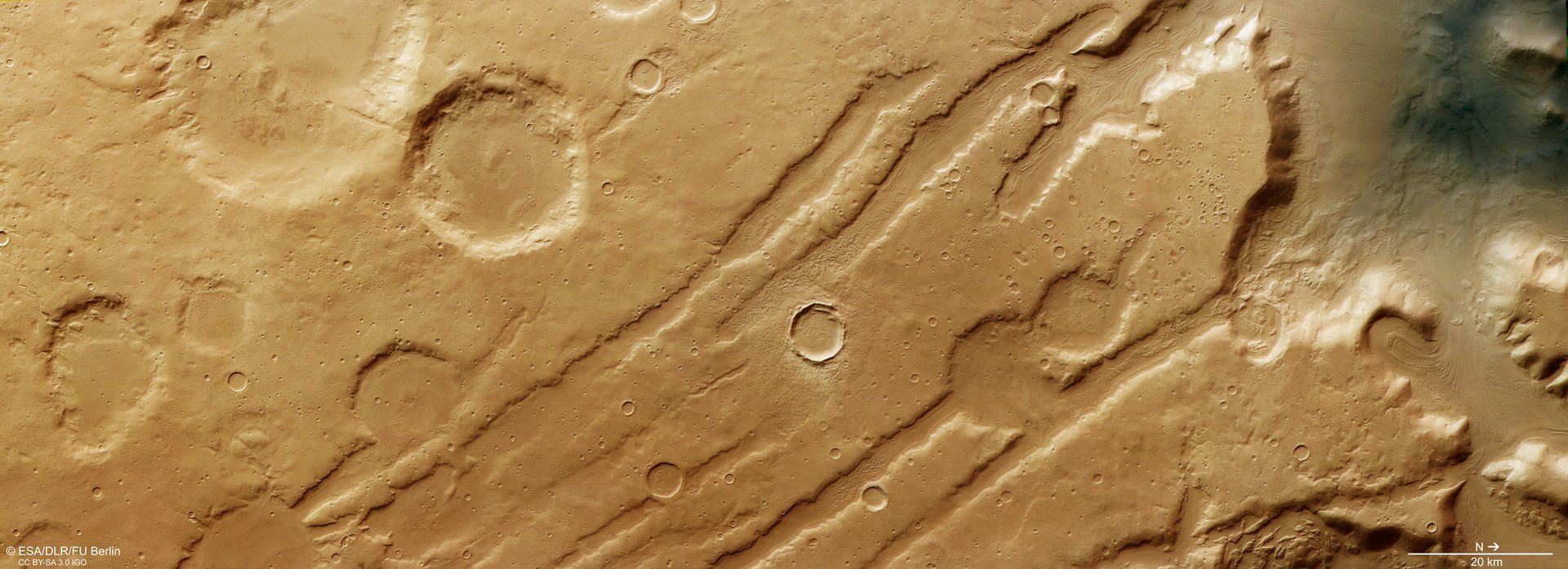 Image generated from data acquired by the ESA Mars Express’s High Resolution Stereo Camera (HRSC) on Oct. 19th, 2024. Credit: ESA/DLR/FU Berlin