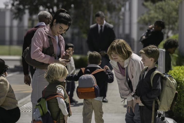 Kartiah Vergara as Ana, Duke McCloud as Milo and Sophia Lillis as Carrie in "All Her Fault."