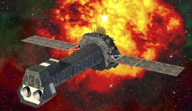 An Illustration Of The Xmm Newton Satellite Studying A Monster Stellar Explosion