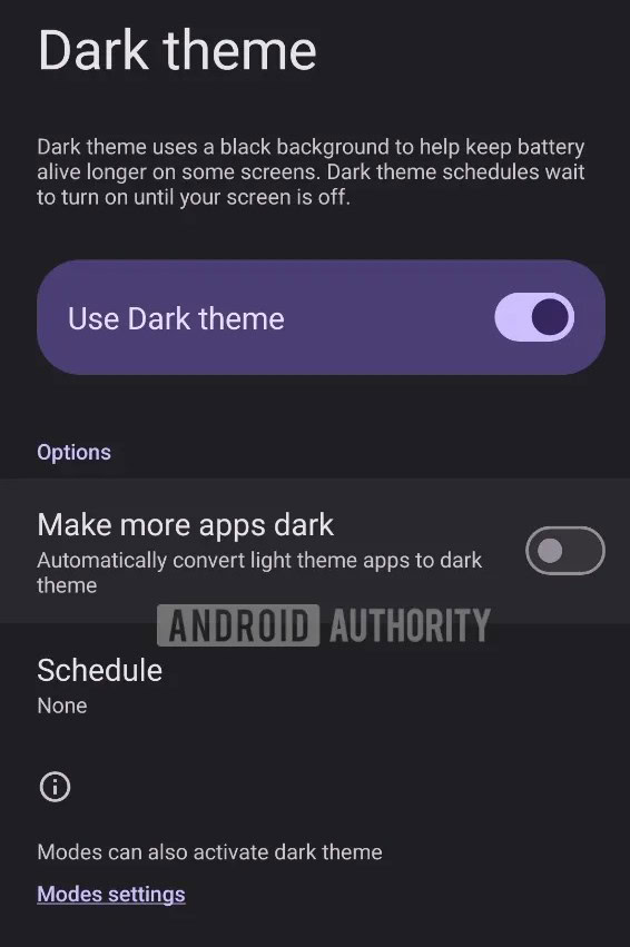 android 16 more apps dark toggle Make more apps dark toggle Android 16 B1