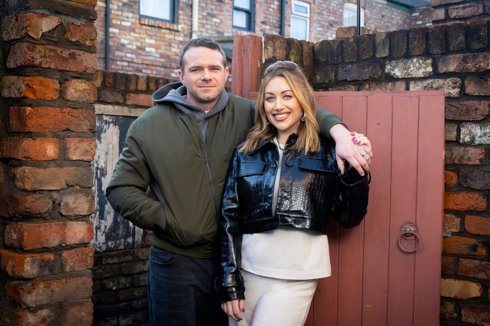 joe layton and farrel hegarty as mick and lou michaelis in coronation street