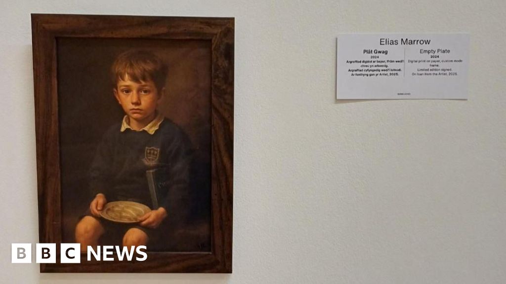 Artist sneaks AI-generated print into National Museum Cardiff gallery
