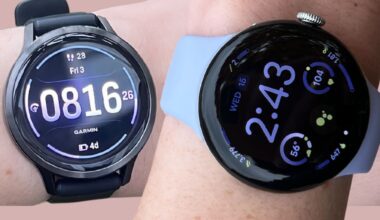 Grace Walsh wearing the Garmin Venu vs Google Pixel Watch