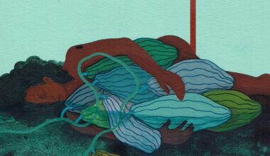 a gorgeous exhibition of drawings inspired by ecofeminism