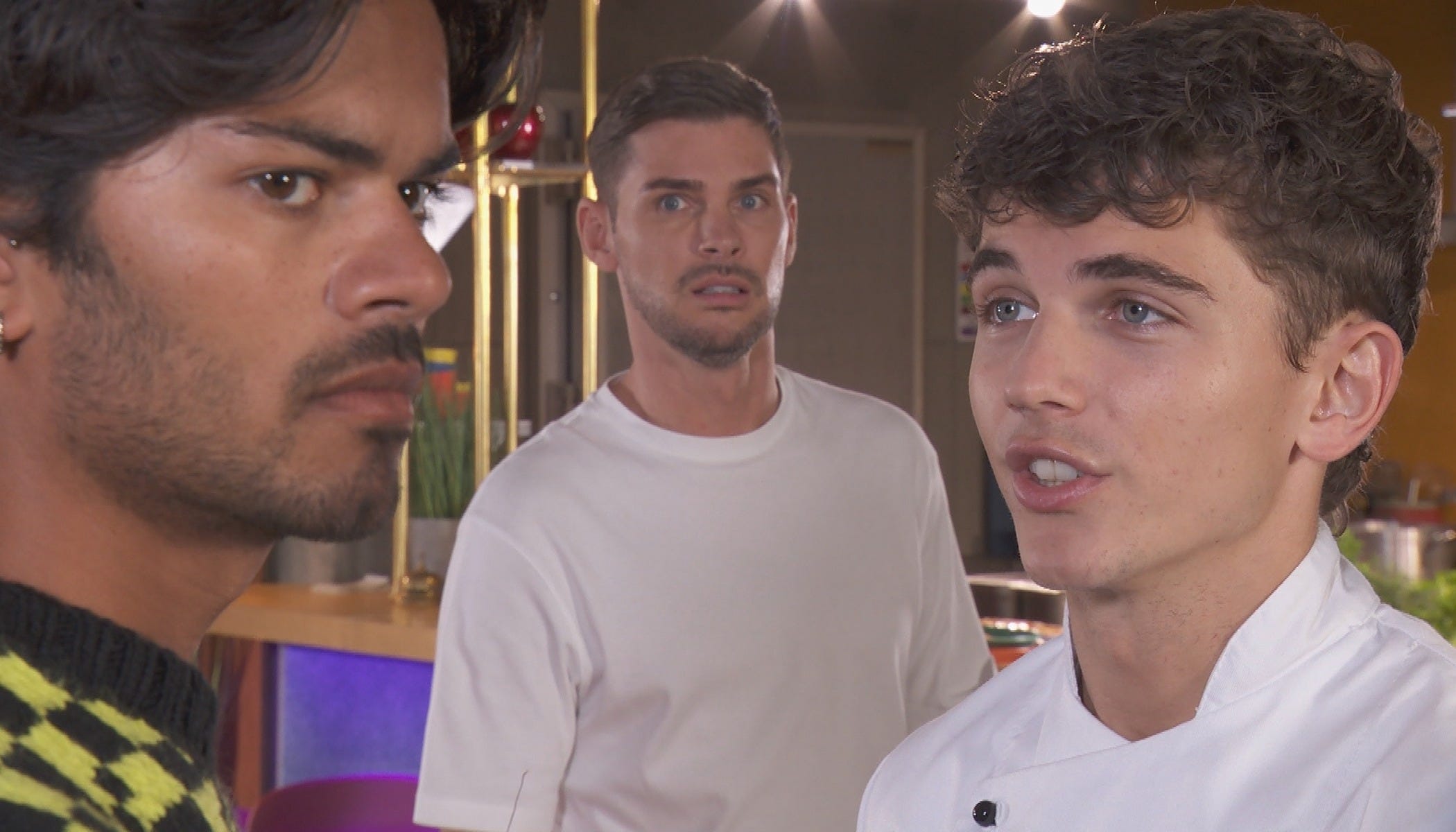 dillon ray, ste hay and lucas hay in hollyoaks