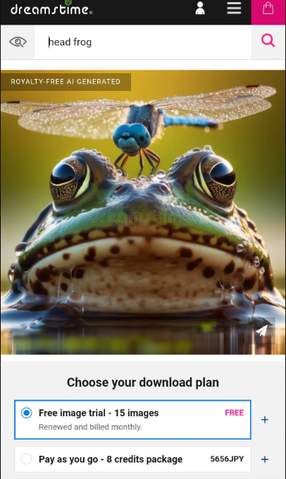 The  original dragonfly on frog AI-generated image