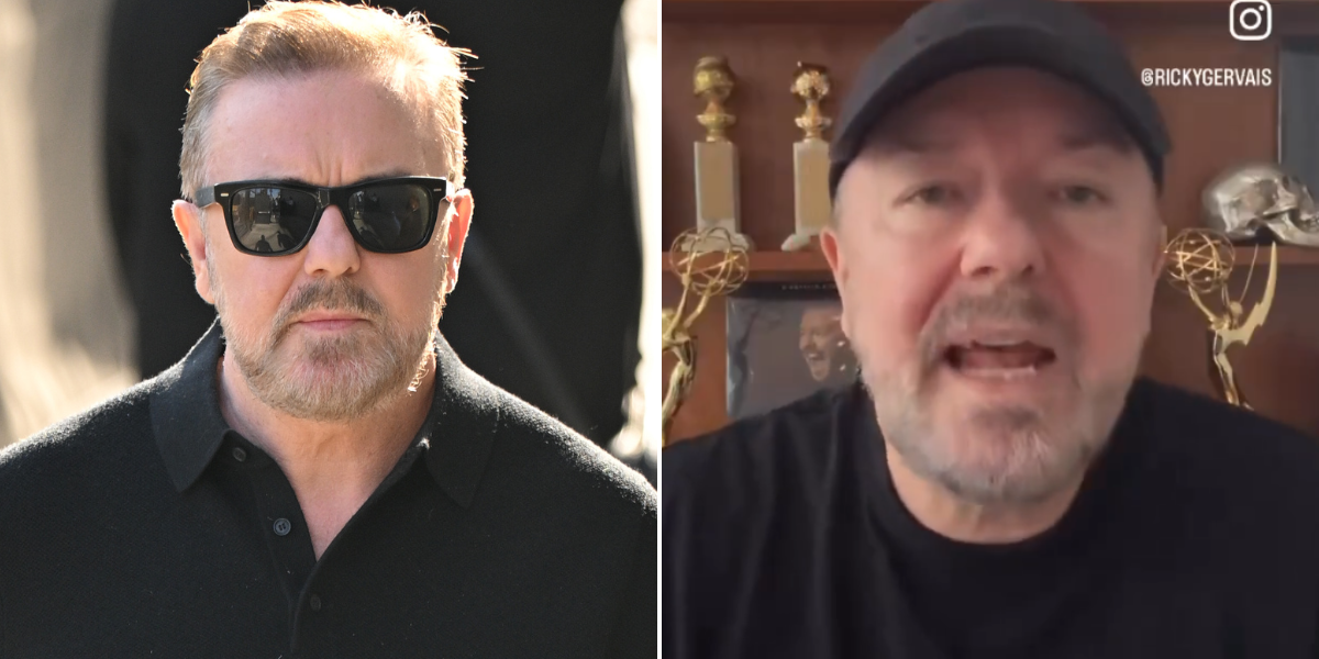 Ricky Gervais issues fresh statement after blasting 'cowardly powers that be' for drinks ad ban in censorship rant