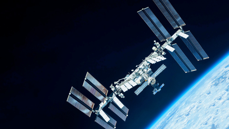 International Space Station orbiting Earth