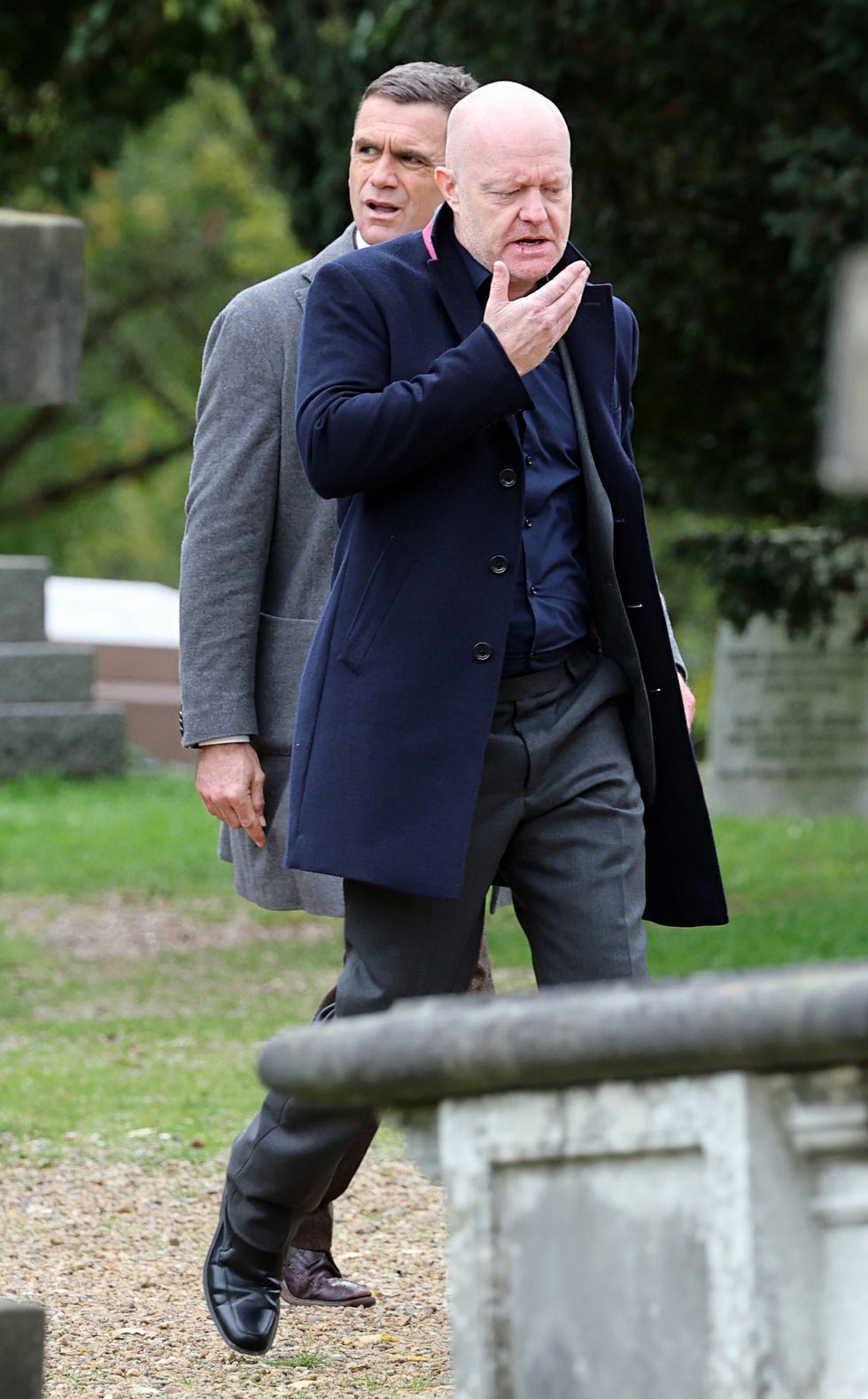 eastenders cast filming scenes for jimmy beale's christening