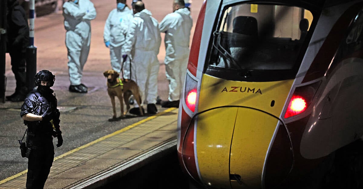 Railway worker fights for life as knife attack suspect remains in police custody