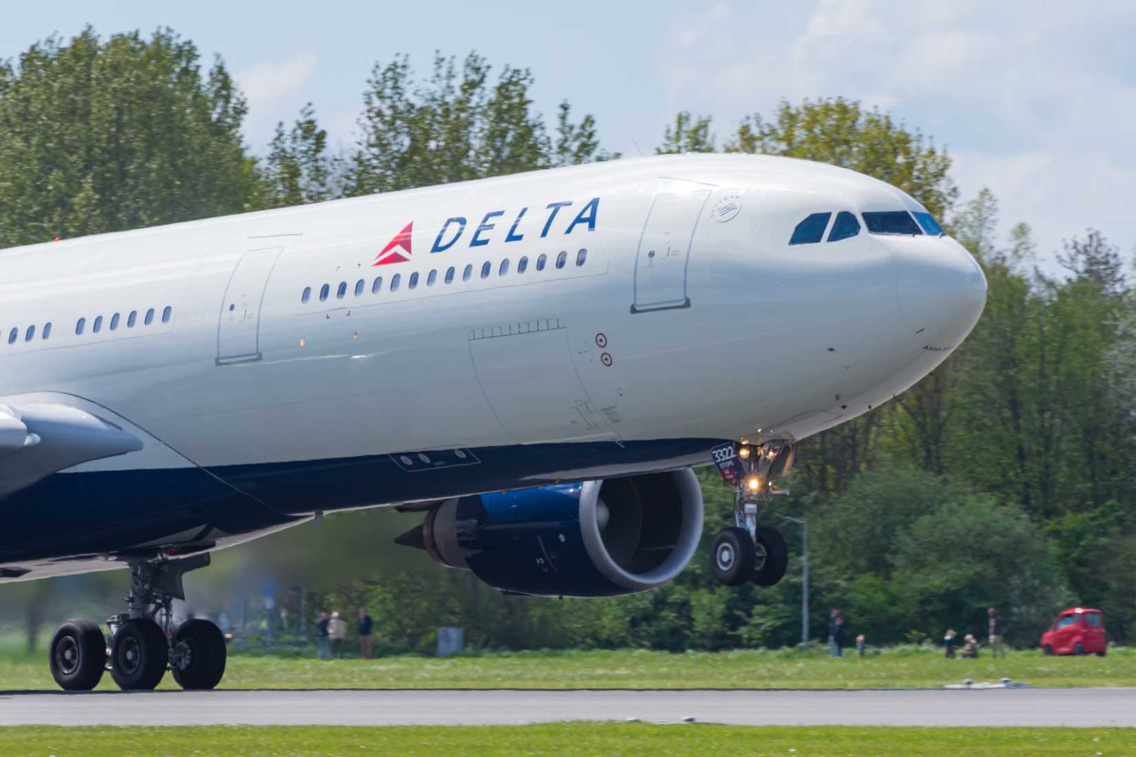 Delta Air Lines Airbus A330-300 close up