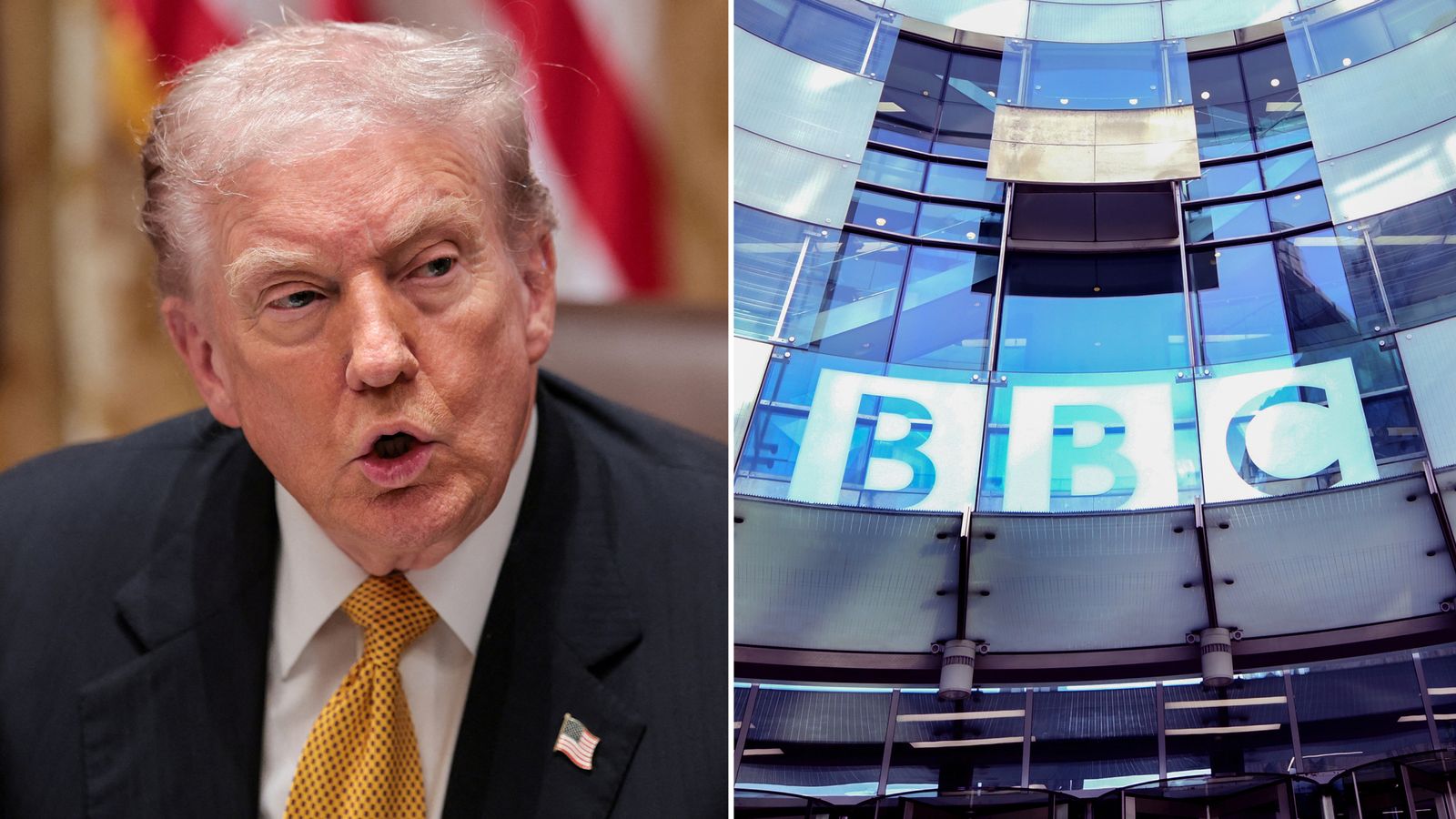 BBC latest: Corporation apologises to Trump for Panorama speech edit | UK News