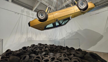 Saatchi Gallery marks 40 years with an oil lake, a spinning car and a riot of contemporary art