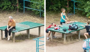 Photographer Captures Community Life Around a Ping-Pong Table