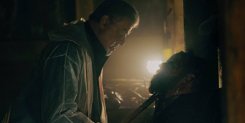 Sylvester Stallone and Dallas Roberts in Tulsa King Season 3 Episode 8