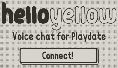 There's a cute voice messaging app for Playdate now