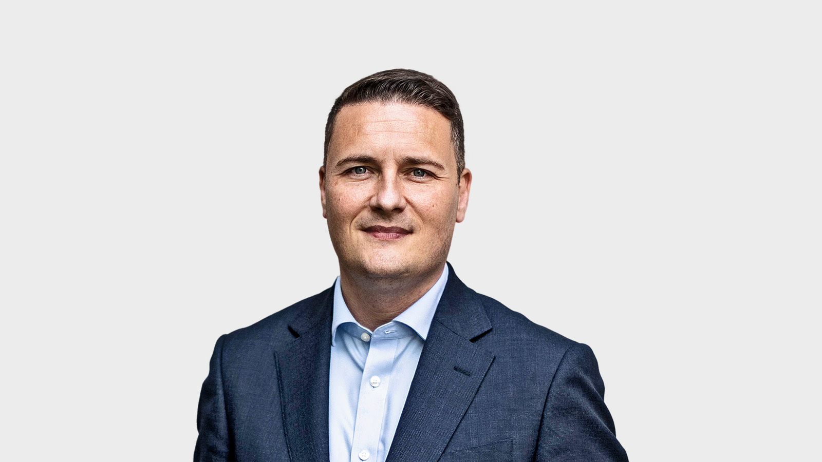 Wes Streeting looking forward.