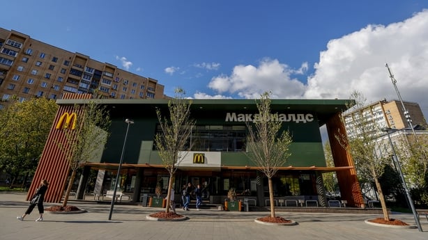MOSCOW, RUSSIA - MAY 16: A view of McDonald's restaurant serving in the capital Moscow of Russia on May 16 2022. US fast food restaurant chain McDonald's has announced that it will exit the Russian market, where it has been operating for more than 30 years. (Photo by Sefa Karacan/Anadolu Agency via