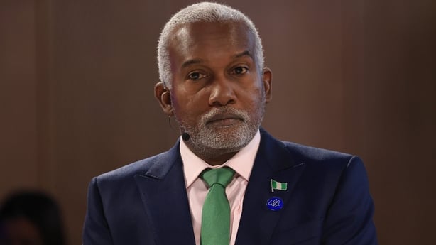 Yusuf Tuggar, Nigeria's foreign affairs minister, at the Berlin Global Dialogue in Berlin, Germany, on Saturday, Oct. 25, 2025. The forum runs until Saturday, Oct. 25. Photographer: Krisztian Bocsi/Bloomberg