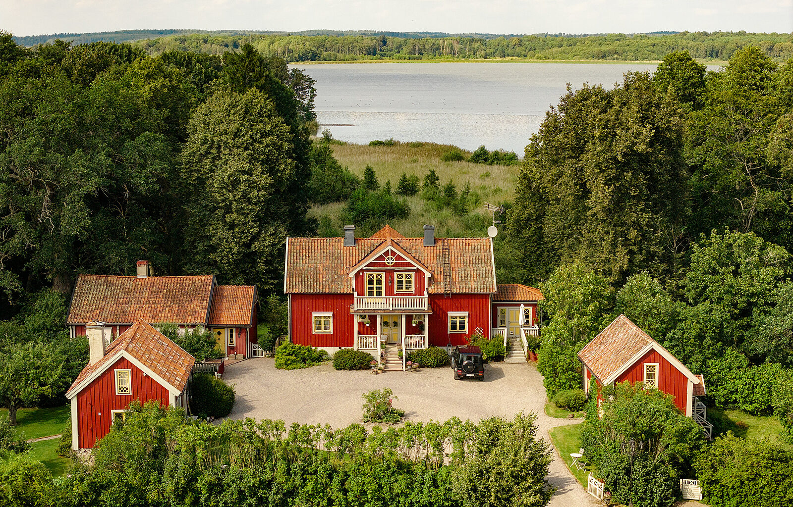 An archetypal Swedish farm hits the market outside Stockholm