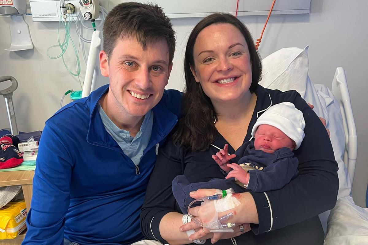 Baby Ronan was born in the Rotunda Hospital at 00.06am to delighted parents Kristin and Colm Concannon