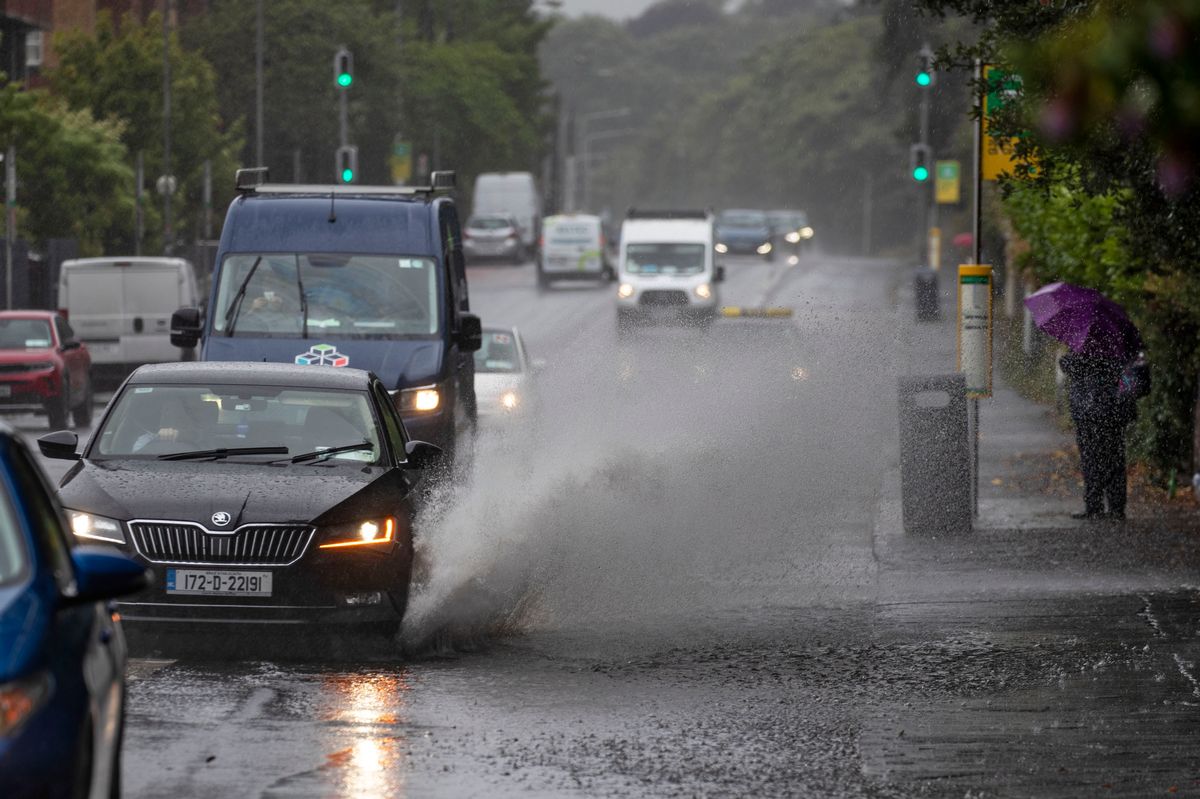 Flooding in the road