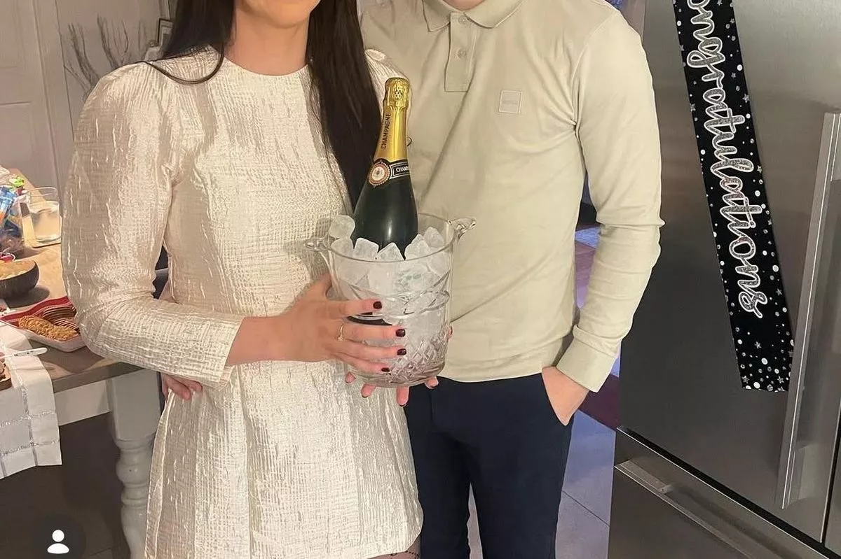 The happy couple will wed tomorrow