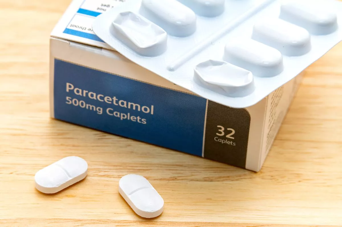 Generic box of paracetamol pills