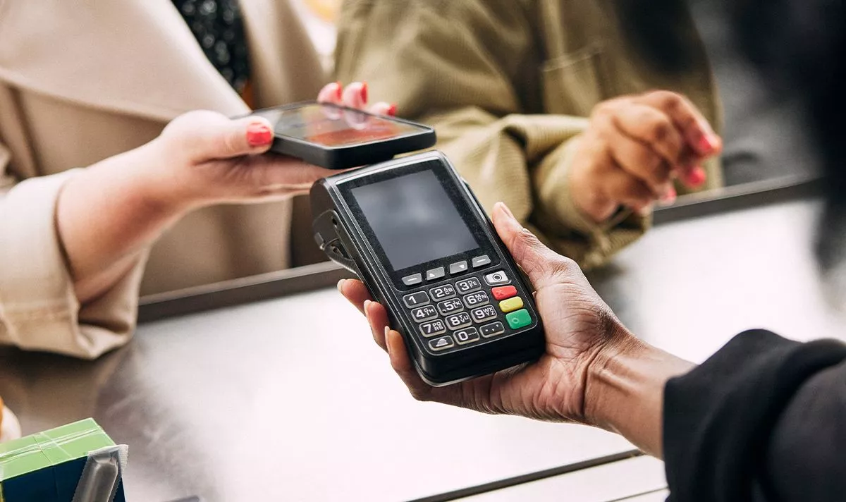 A person making a payment