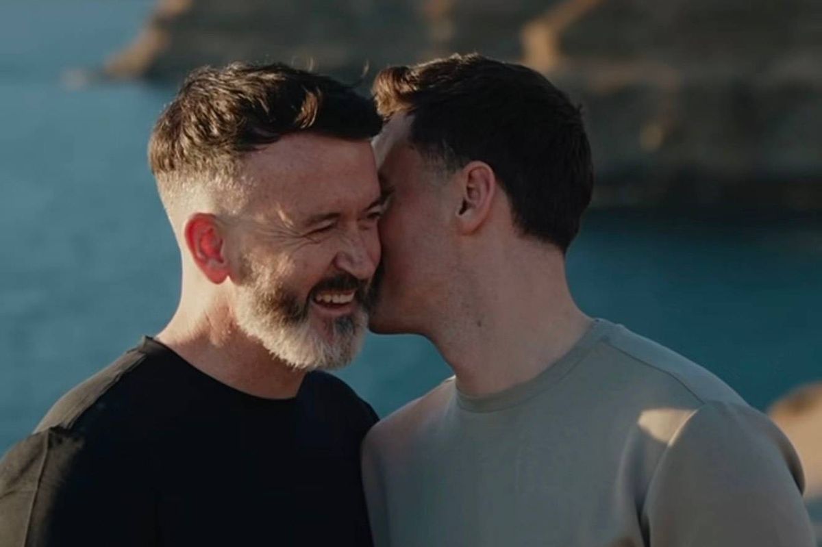 Donal Og Cusack is engaged to his long term partner Nathan Adams