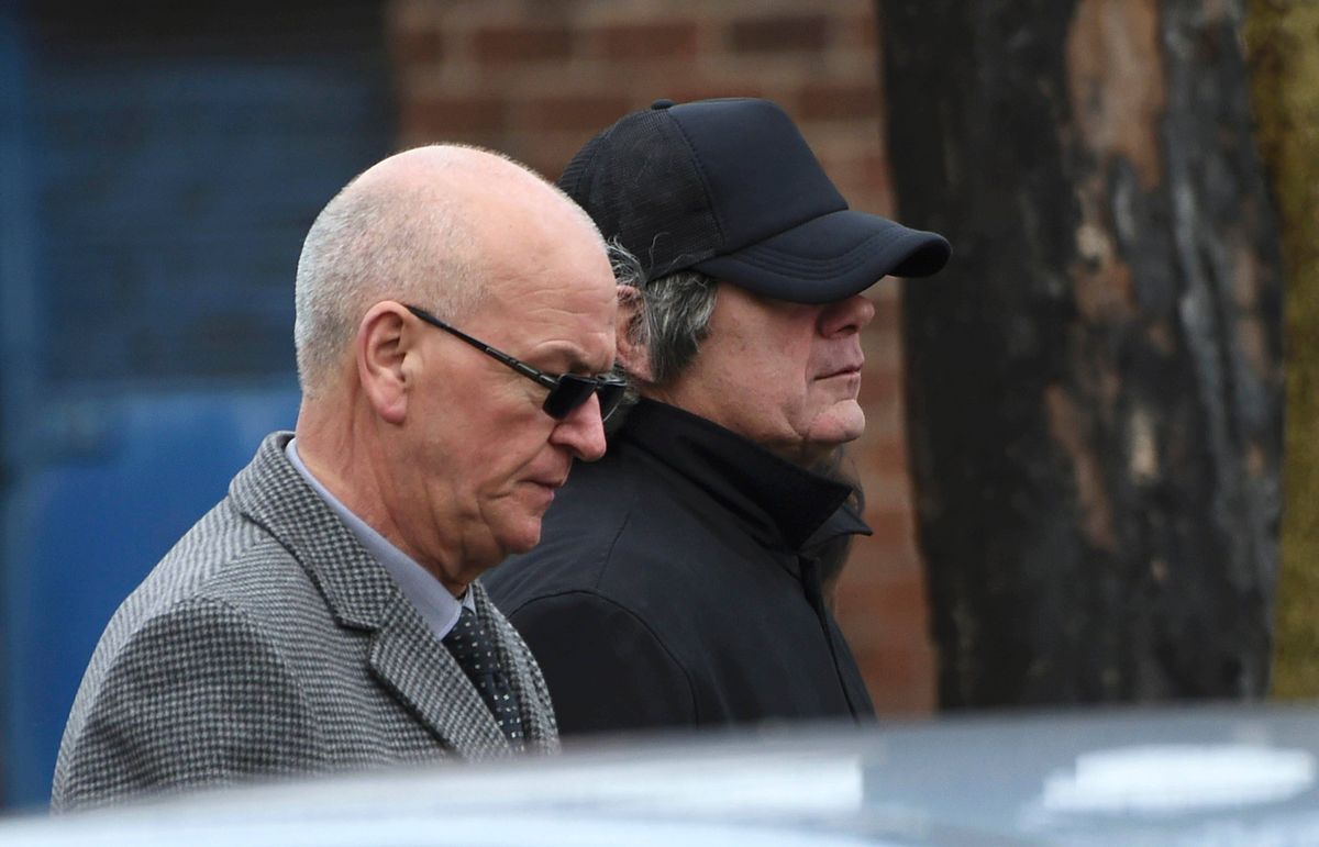 Noel Kirwan, left, with Gerry Hutch