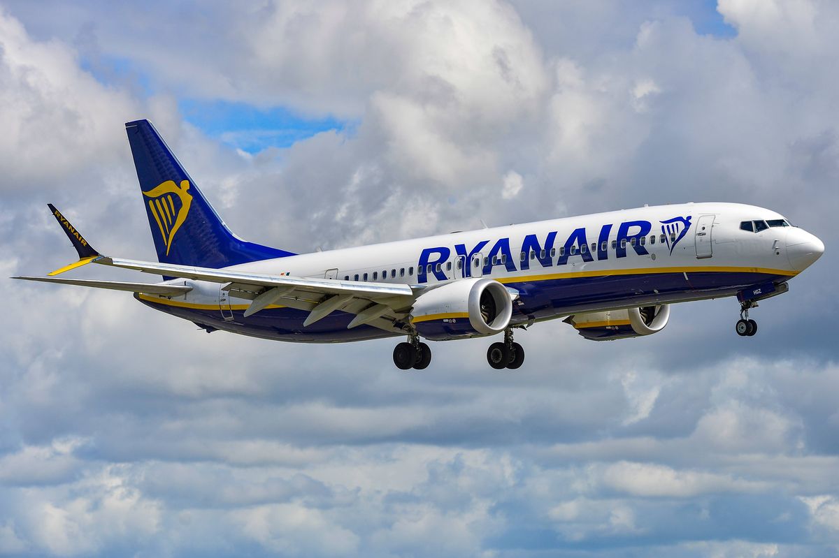 A Ryanair flight