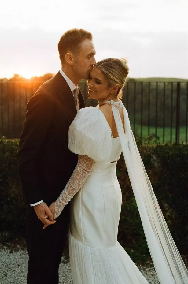 Niamh Cullen and husband Jamie on their wedding day