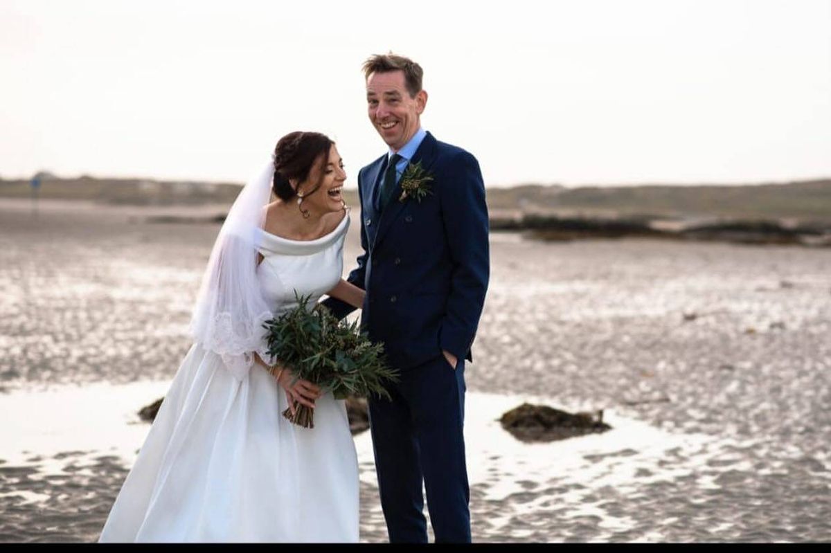 Ryan Tubridy and wife Clare on their wedding day