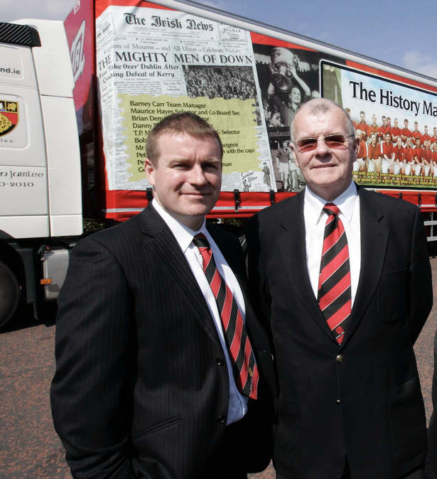 James McCartan with his father James snr