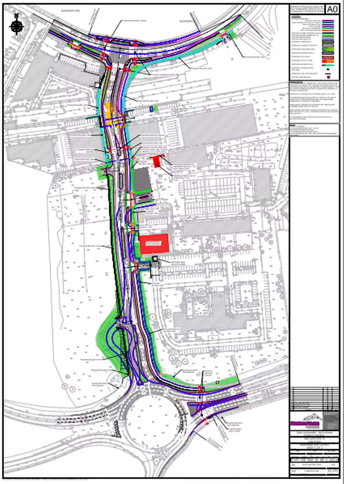 M50 J14 drawing taken from Dun Laoghaire-Rathdown County Council
