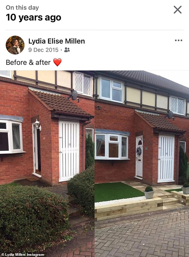 Lydia recently proudly shared a before and after picture of the ex council house she and husband Ali Gordon lived in a decade ago in Milton Keynes as she looked back with nostalgia