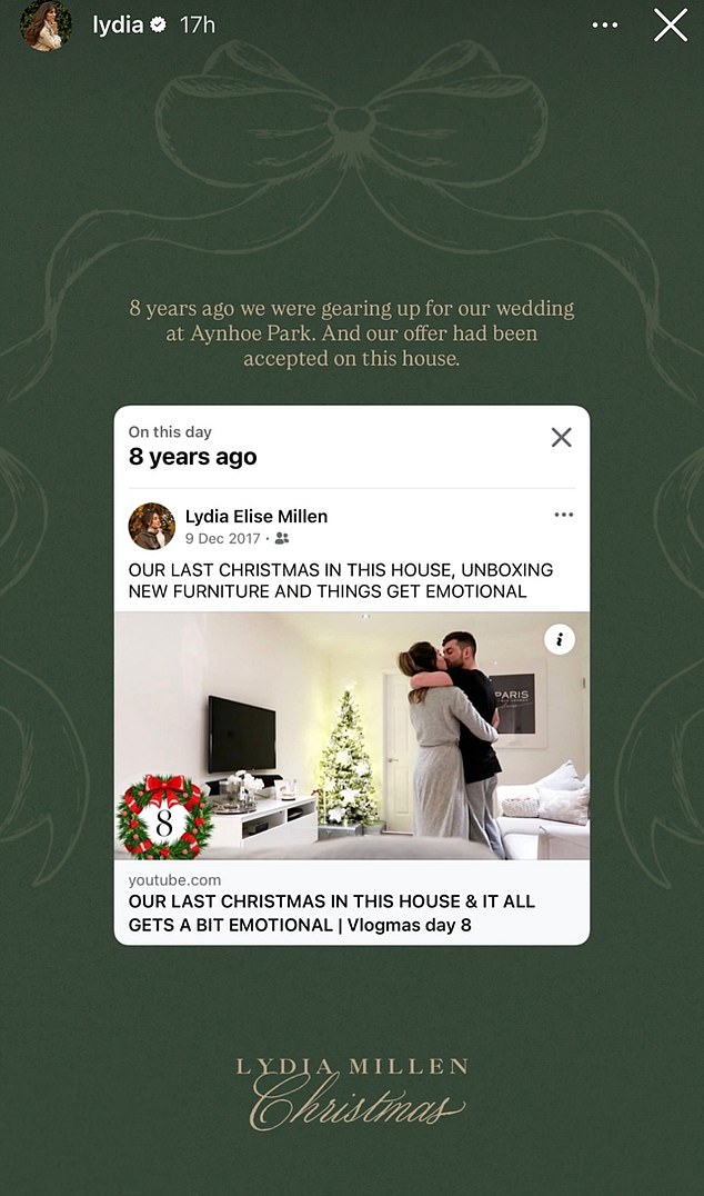 This week, Lydia reflectedf upon the memory of when she and Ali prepared to move home after the successful growth of their brand