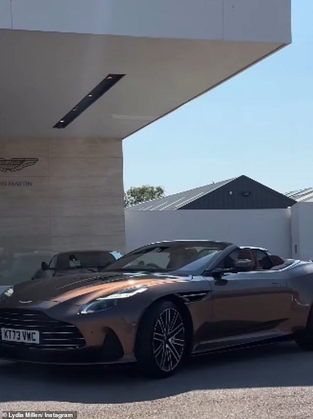 Lydia has since had the opportunity to drive around some pretty flash cars