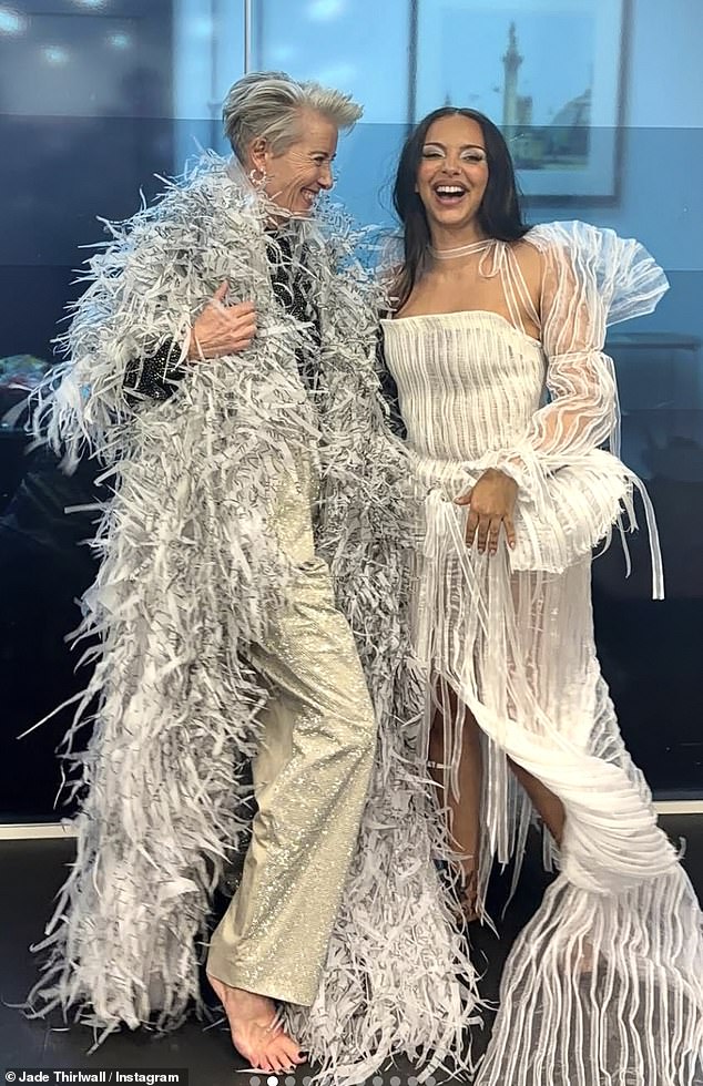 Jade Thirlwall has struck up a close friendship with Emma Thompson as the pair posed for a series of sweet snaps together