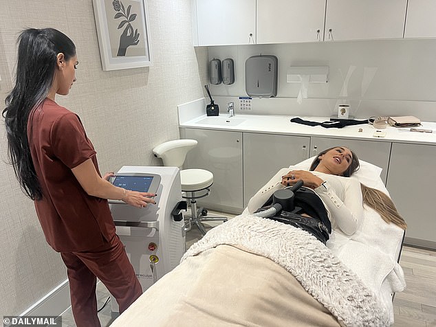 Skin guru Dr Raj Arora, who is the first in the UK to offer the medical-grade 3D Refirm treatment, gave an inside look at the device