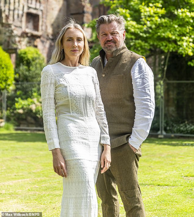 James and Sophie Perkins. In 2020 entrepreneur James bought the blackened shell of 500-year-old Parnham House and vowed to restore it to its former glory