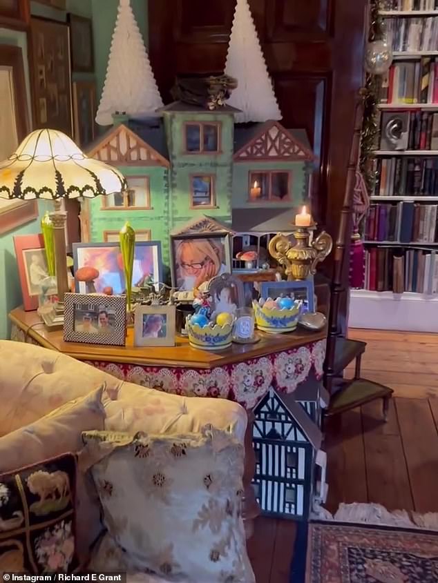 Richard previously shared that the home, originally built back in 1840, was first built as a Georgian rectory, and it also features sweet photos of his late wife Joan