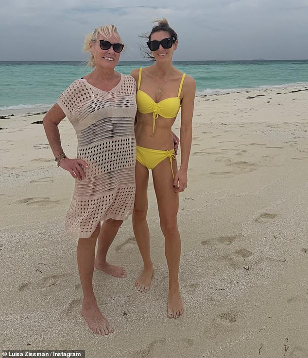 The Apprentice star looked happier than ever as she shared a glimpse into her idyllic trip with her swimsuit-clad mother Christina